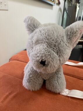 Worlds softest plush Gray Fluffy puppy Stuffed Animal